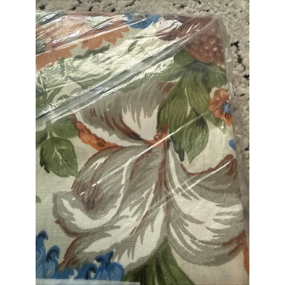 No Iron Danville Fortel Flat Sheet Floral Daffodil Twin Sealed Vintage